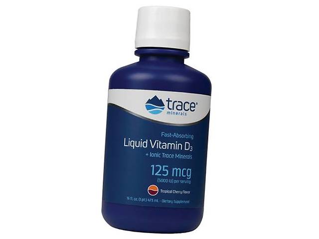 Витамин Д жидкий Liquid Vitamin D3 Trace Minerals 473мл (36474019)