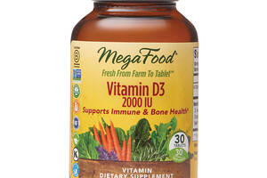 Витамин D3 2000 IU, Vitamin D3, MegaFood, 30 таблеток