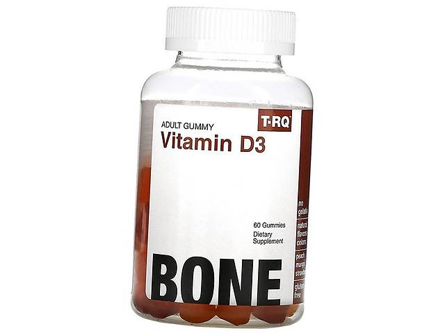 Витамин Д3 для костей Vitamin D3 Bone T-RQ 60таб Персик-манго-клубника (36535003)