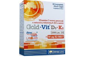 Витамин D3+K2 для спорта Olimp Nutrition Gold Vit D3+K2 2000 IU 60 Caps