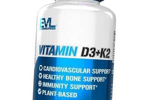 Витамин Д3 К2 Evlution Nutrition Vitamin D3+K2 60 вегкапс (36385009)