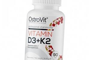 Витамин Д3 К2 Vitamin D3 + K2 Ostrovit 90таб (36250010)