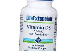 Витамин Д3 с Морским йодом Vitamin D3 with Sea-Iodine Life Extension 60капс (36346045)