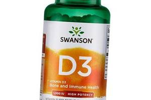 Витамин Д3 Vitamin D3 1000 Swanson 250капс (36280045)