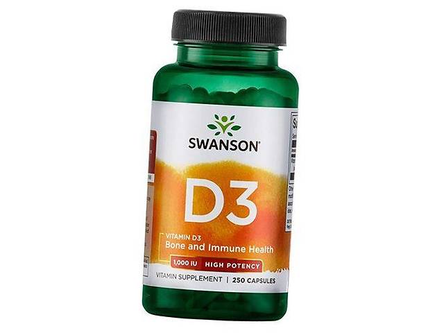 Витамин Д3 Vitamin D3 1000 Swanson 250капс (36280045)