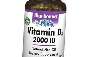 Витамин Д3 Vitamin D3 2000 Bluebonnet Nutrition 250гелкапс (36393009)