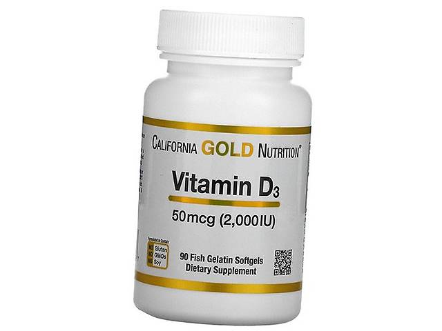 Витамин Д3 Vitamin D3 2000 California Gold Nutrition 360гелкапс (36427010)