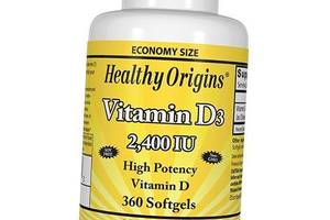 Витамин Д3 Vitamin D3 2400 Healthy Origins 360гелкапс (36354033)