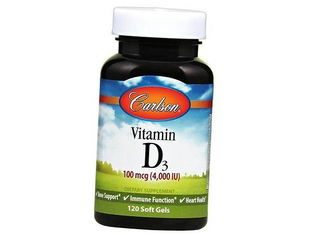 Витамин Д3 Vitamin D3 4000 Carlson Labs 120гелкапс (36353089)