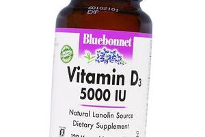 Вітамін Д3, Vitamin D3 5000 Caps, Bluebonnet Nutrition 120вегкапс (36393011)