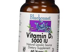 Витамин Д3 Vitamin D3 5000 Caps Bluebonnet Nutrition 60вегкапс (36393011)