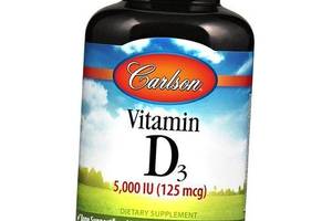 Вітамін Д3, Vitamin D3 5000, Carlson Labs 360гелкапс (36353060)