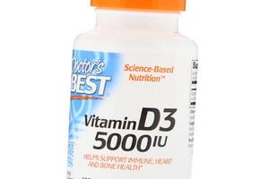 Витамин Д3 Vitamin D3 5000 Doctor's Best 180гелкапс (36327034)