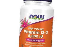 Витамин Д3 высокоактивный Vitamin D-3 5000 Now Foods 120гелкапс (36128049)