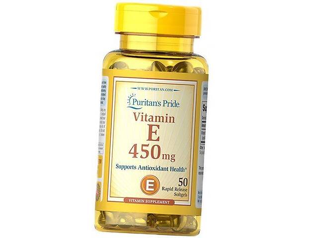 Витамин Е Альфа-Токоферол Vitamin E-450 Puritan's Pride 100гелкапс (36367090)