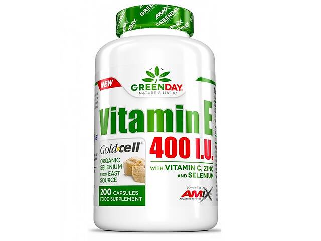 Витамин E для спорта Amix Nutrition GreenDay Vitamin E 400 IU LIFE+ 200 Caps