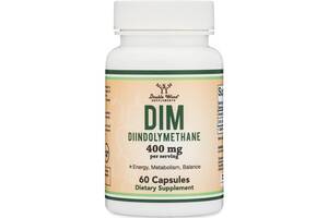 Витамин E Double Wood Supplements DIM (Diindolylmethane) 400 mg (2 caps per serving) 60 Caps