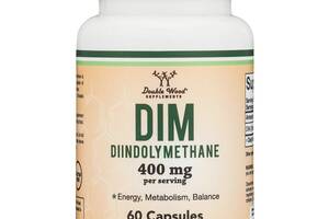 Витамин E Double Wood Supplements DIM (Diindolylmethane) 400 mg (2 caps per serving) 60 Caps