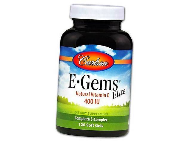 Витамин Е E-Gems Elite Carlson Labs 120гелкапс (36353045)