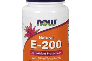 Витамин E NOW Foods E-200 100 Softgels