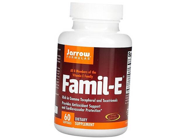 Витамин Е Смесь токоферолов Famil-E Jarrow Formulas 60гелкапс (36345068)