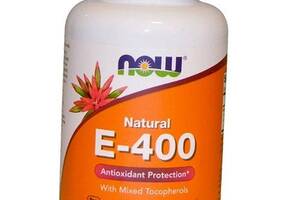 Витамин Е Смесь токоферолов Natural E-400 Mixed Tocopherols Now Foods 250гелкапс (36128370)