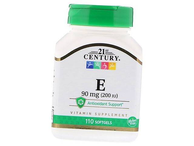 Витамин Е Vitamin E 90 (200 IU) 21st Century 110гелкапс (36440005)