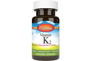 Витамин K Carlson Labs Vitamin K2 MK-7 90 mcg 60 Soft Gels