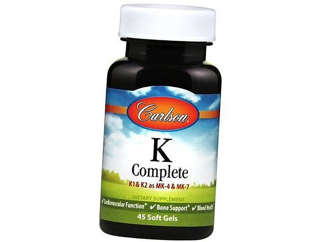 Витамин К полная формула Carlson Labs K-Complete 45 гелкапс (36353083)