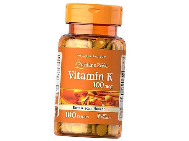 Витамин К Vitamin K 100 Puritan's Pride 100таб (36367071)