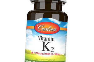 Витамин К2 Менахинон-7 Vitamin K2 MK-7 90 Carlson Labs 60гелкапс (36353098)