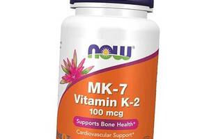 Вітамін К2 у формі MK-7, MK-7 Vitamin K-2 100, Now Foods 60вегкапс (36128079)