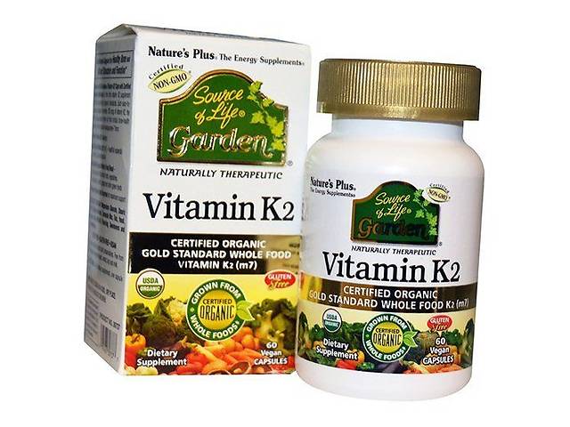 Вітамін К2 Vitamin K2 Nature's Plus 60вегкапс (36375107)