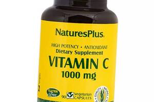 Витамин С Аскорбиновая кислота Vitamin C 1000 Caps Nature's Plus 90капс (36375146)