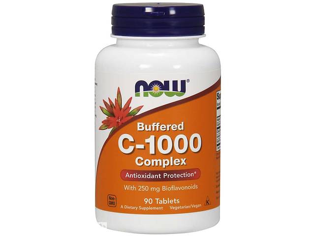 Витамин С комплекс Vitamin C-1000 Complex Now Foods буферизированный 90 таблеток
