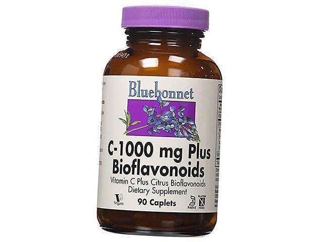 Витамин С с Биофлавоноидами C 1000 plus Bioflavonoids Bluebonnet Nutrition 90каплет (36393052)