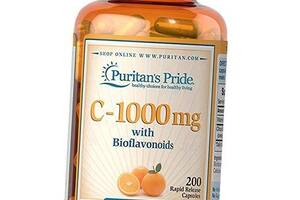 Вітамін С з Біофлавоноїдами Vitamin C-1000 with Bioflavonoids Puritan's Pride 200капс (36367019)