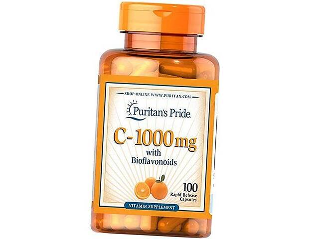 Витамин С с Биофлавоноидами Vitamin C-1000 with Bioflavonoids Puritan's Pride 100капс (36367019)