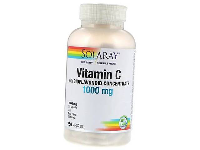 Витамин С с Биофлавоноидами Vitamin C with Bioflavonoid Concentrate 1000 Solaray 250вегкапс (36411060)