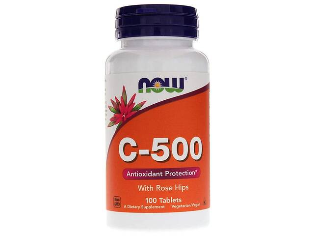 Витамин С с шиповником C-500 RH Now Foods 500 мг 100 таблеток