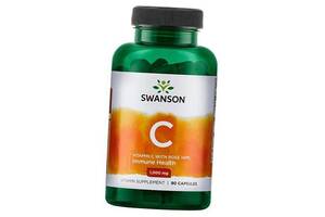 Витамин С с шиповником Swanson Vitamin C 1000 with Rose Hips 90 капс (36280020)