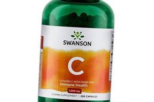 Витамин С с Шиповником Vitamin C 1000 with Rose Hips Swanson 250капс (36280020)