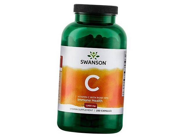 Витамин С с Шиповником Vitamin C 1000 with Rose Hips Swanson 250капс (36280020)