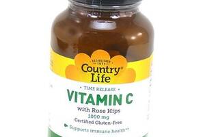 Витамин С с Шиповником Vitamin C with Rose Hips Country Life 90таб (36124048)