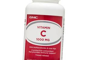 Витамин С с замедленным высвобождением Vitamin C Timed-release 1000 GNC 180вегкаплет (36120088)