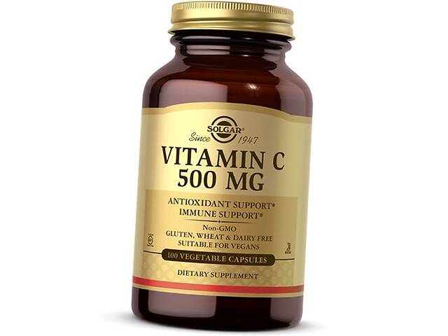 Витамин С Vitamin C 500 Solgar 100вегкапс (36313187)