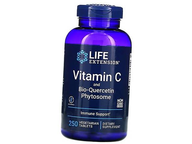 Витамин С и Биокверцетин Vitamin C and Bio-Quercetin Phytosome Life Extension 250вегтаб (36346069)