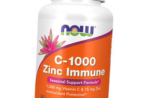 Витамин С и Цинк для иммунитета C-1000 Zinc Immune Now Foods 90вегкапс (36128431)