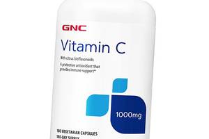 Вітамін С та Цитрусові Біофлавоноїди, Vitamin C 1000 Сaps, GNC 180вегкапс (36120086)