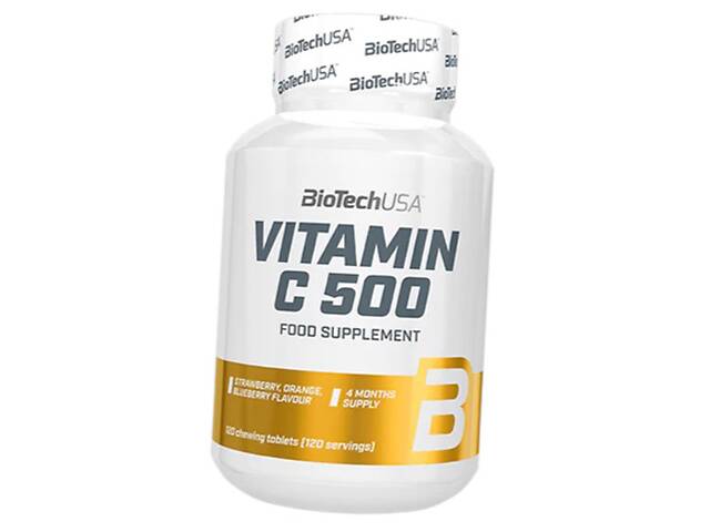 Витамин С жевательный Vitamin C 500 Chew BioTech (USA) 120таб (36084034)